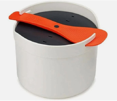 Joseph Joseph M-Cuisine Microwave Rice Cooker Steamer - Stone/Orange - 45002- 2L
