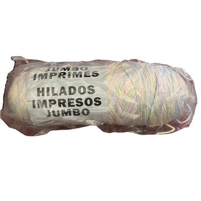 Vtg Caron Jumbo Prints Baby Rainbow Ombré Yarn 10 Oz Skein 100% Acrylic New