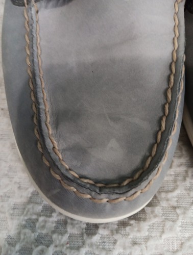 Sperry Top Sider Boat Shoes Womens 12 Koifish Grey Lace Up Comfort Low Preppy - Picture 3 of 9
