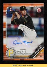 2019 Bowman Prospect Auto Orange 3/25 James Marvel #PA-JM Auto READ 0c3