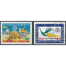 World Food Day: 50p & 1k - Burma 1981 - NM H & FH - SG 306/7
