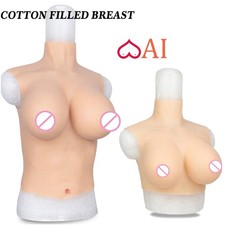 B-H Cup Realistic Breast Forms Silicone Fake Boobs For Crossdresser Drag Queen