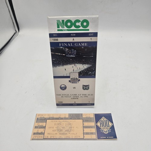 Buffalo Sabres - Hartford FINAL GAME AT THE AUD authentic ticket & SGA 4/14/96 - Picture 1 of 4