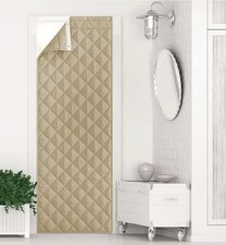 NICETOWN Thermal Insulated Door Curtain 30x86 Tan Noise Dampening Blackout NEW