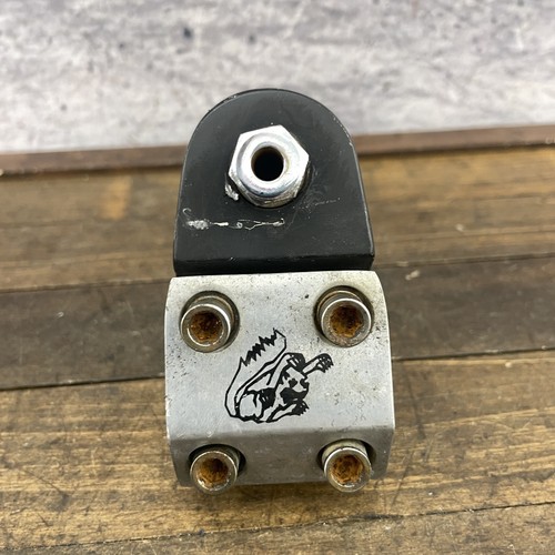 Mongoose BMX Stem Quill Maurice Black Silver 4 Bolt Freestyle Old School Vintage - Picture 11 of 12
