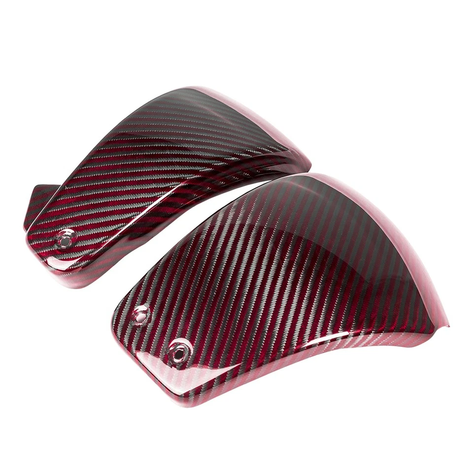 Cubierta de batería lateral acanalada de fibra de carbono para Harley Softail Low Rider ST M8 2018+ Foto 4 de 4