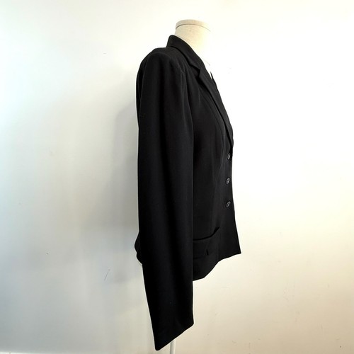 Playlord Size 9 (10 Aus) Black Wool Blend Classic Single Breasted Jacket NWT - Picture 9 of 24
