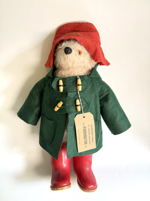 Vintage 1974 Gabrielle Designs Paddington Bär mit Etikett 