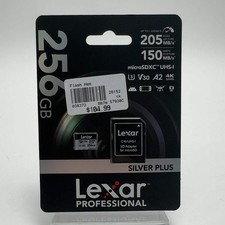 New Lexar Professional Silver Plus 256GB microSDXC 4K