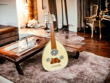 Moroccan Handcrafted Oud Instrument –Traditional Middle Eastern Music Instrument