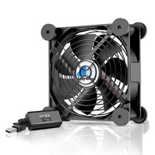 USB Computer Fan 120mm with 3 Speeds Controller Small PC Cooling Fans