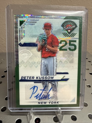 #ad 2025 Panini Prospect Edition Peter Kussow #127 Green Pulsar Prizm...# 25 $14.99