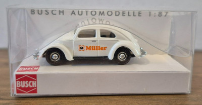 VW 1200 Brezel Käfer 1:87 - BUSCH - in OVP 42730 Drogerie Müller