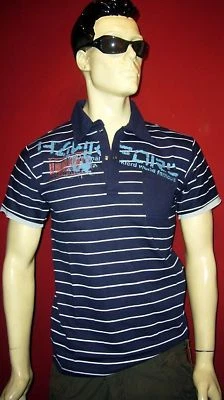 HAWK FORD POLO SHIRT Gr.M BLAU NEW CLUBWeARE TOP  DEEP HOUSE - Bild 1 von 2