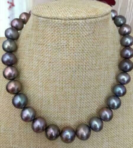 ★BLACKPURPLE★ Halfribo Pearl Pearl Necklace HALFRIBO PEARL NECKLACE - blackpurple | 60% - Asian Fashion