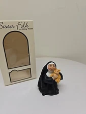 Sister Folk by Abbey Press Whimsical Nuns Signed & Dated 3.5” Tall D67