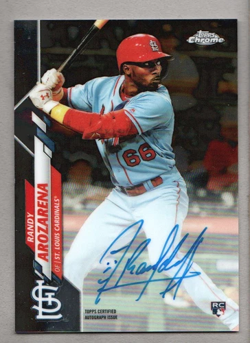 2020 Topps Chrome Baseball Rookie Autographs #RARAR Randy Arozarena Auto