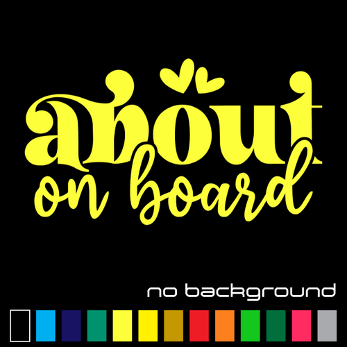 About on Board Sticker Vinyl Decal - Pregnant Mom Baby Mother Car Truck Window - Picture 7 of 17