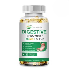 Digestive Enzymes Prebiotic Probiotics Gas,Constipation Bloating Relief NEW