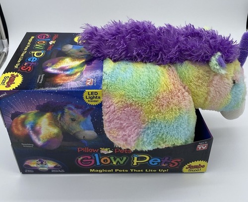 Pillow Pets Glow Pets Unicorn LED Night Light Plush Jumbo Stuffed Animal NEW - Picture 5 of 5