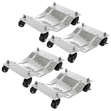 Heavy Duty Car Dolly Set 6000lbs 360 Degree Upgraded Nylon Wheels Moving Vehicle