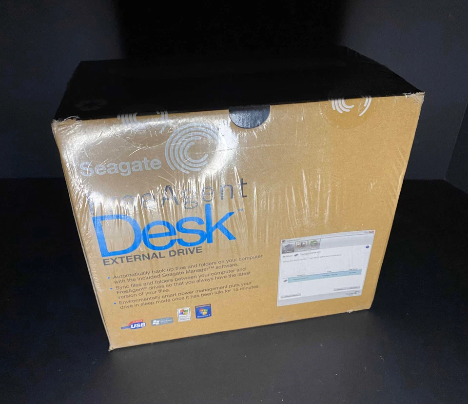 Seagate FreeAgent Desk 500 GB External Hard Drive New - Image 3 of 4