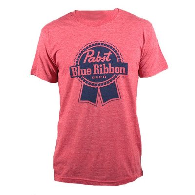 BRAND NEW Pabst Blue Ribbon PBR Beer Men's Red Heather T-Shirt Size 2XL