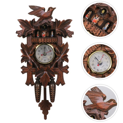 German Cuckoo Clocks Childrens with Bird Wooden Wall Office eBay