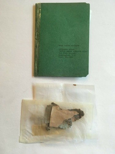 ABRAHAM LINCOLN Assassination Relic: Death Room Wallpaper Piece - President - Imagen 6 de 6