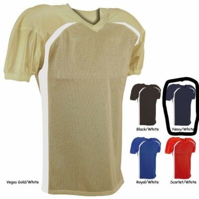 Adams Adult FJ-4 Dazzle Football Mesh Game Jersey Navy 2XL New in Wrapper