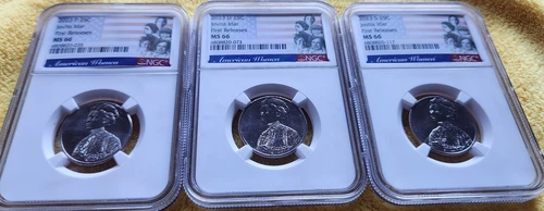 2023 P D S Jovita Idar 25c NGC MS 66 American Women Quarter FIRST RELEASES