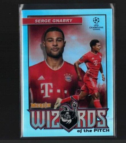 Serge Gnabry 2020-2021 Topps Merlin Chrome UCL #W-SG Wizards of the Pitch