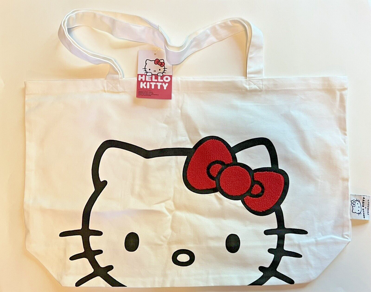 NEW Hello Kitty x Primark Collab XLarge Canvas Tote Bag 24