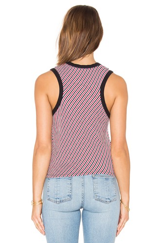 Rag & Bone Women's Size XS / 0 Racerback Sleeveless Tank Top Striped Cotton $88 - Picture 2 of 7