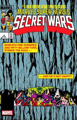 Marvel Super Heroes Secret Wars #4 Facsimile B. Layton 2024   Key Issue VF+