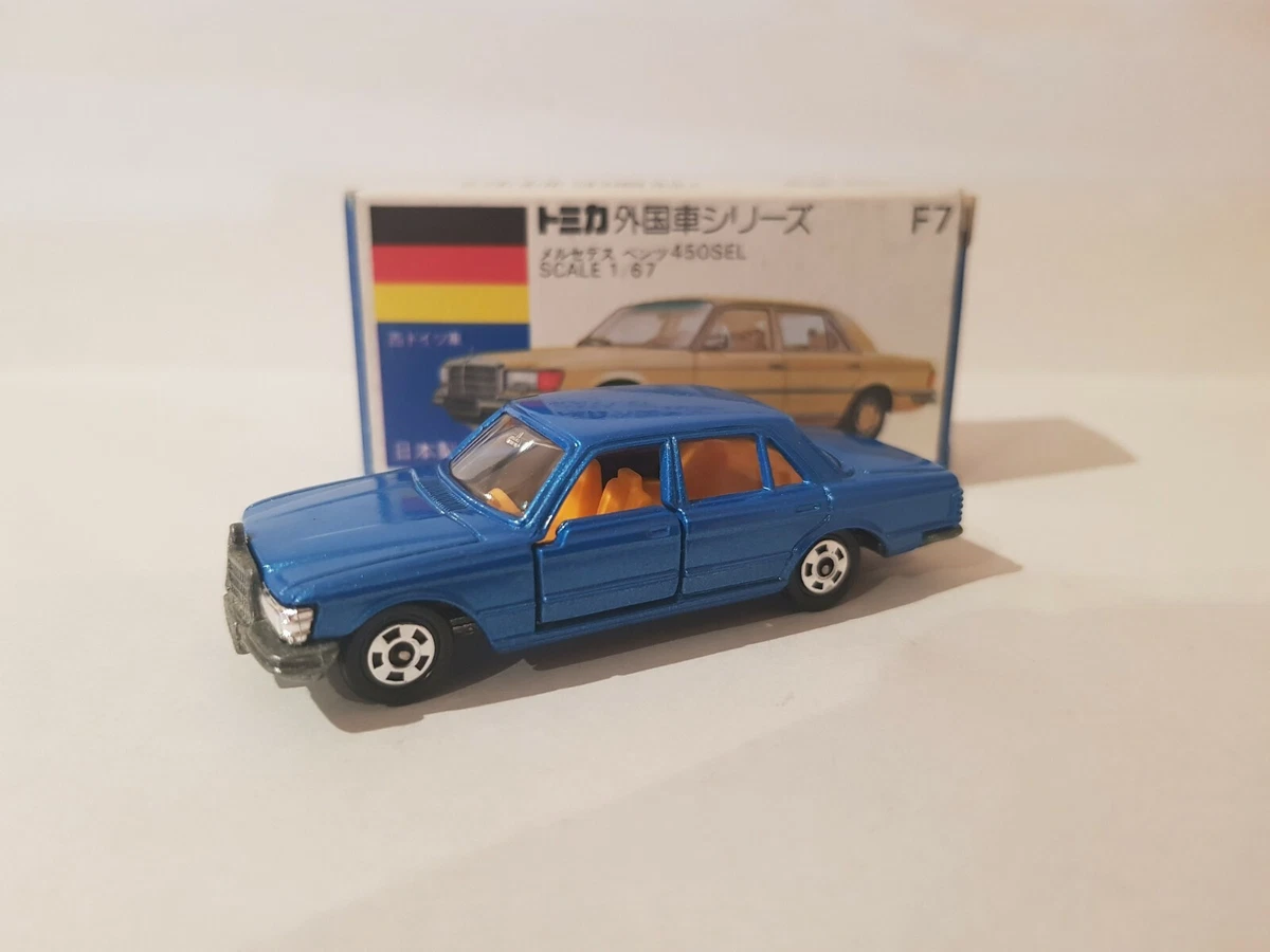 Tomica F7 - MERCEDES BENZ 450SEL [BLUE] MINT VHTF BOX GREAT MADE 