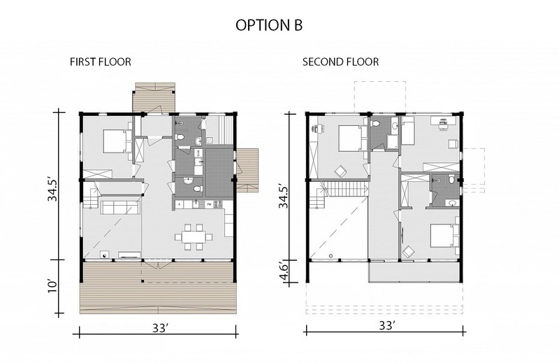 2240 SQ.FT ECO SOLID TIMBER AIRTIGHT PANEL HOUSE KIT. MASS WOOD CLT HOME, PREFAB - thumbnail 7