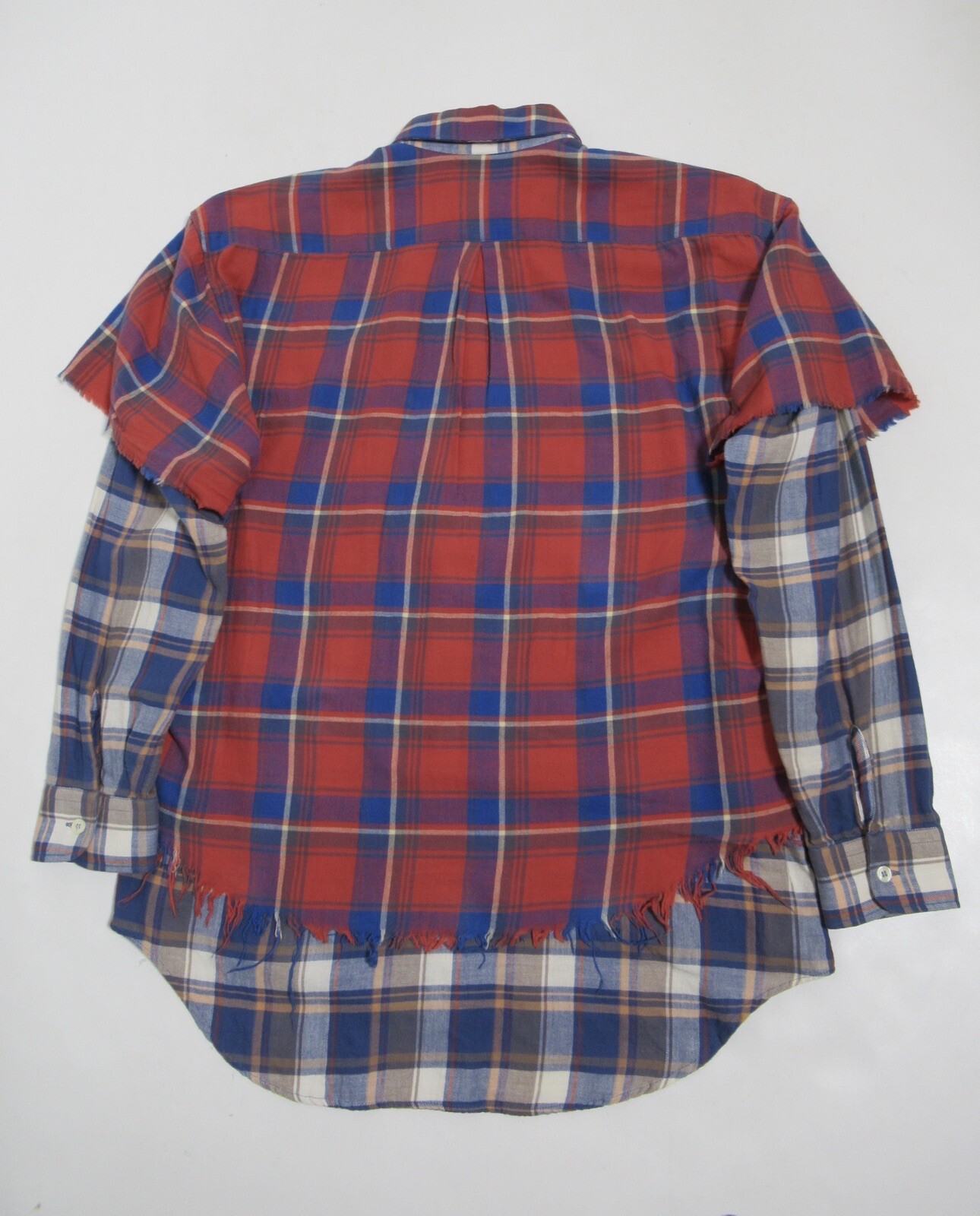 R13 Women's Double Plaid Shirt Red w/Blue R13WM25… - image 8