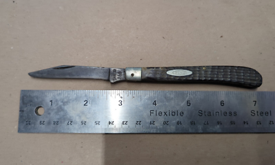 CASE XX USA 7 DOT 61048 KNIFE Rare Vintage Steel Trapper Slimline