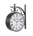 8'' Clock Wall Clock Station Wall Clock Double Sided Victoria Wall Clock