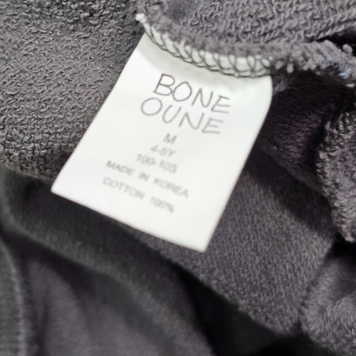 Boneoune Bone Oune Youth Flower Floral Sweatshirt Medium 4-5 Year Gray Korea S9a - Picture 7 of 8