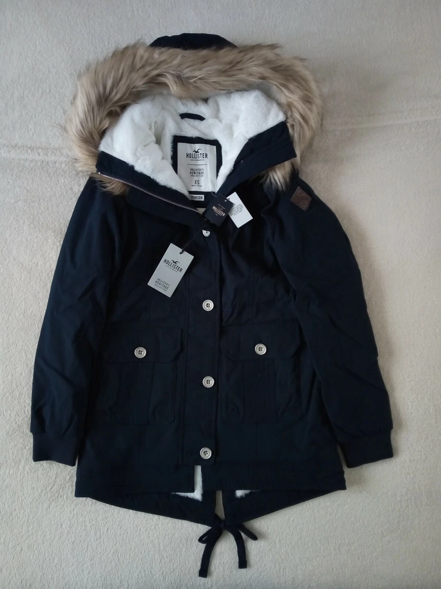 Womens Hollister by Abercrombie & Fitch Water Resistant Parka