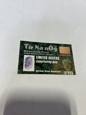 FASA Tir Na nOg Research Pass Limited Access Cyber testing Only ID Card J2
