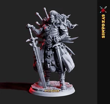 Sword Collector Fantasy Miniature D&D Figure Tabletop Games RPGs Role Playing