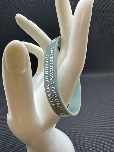 Silicone Rubber Bracelet Wristband Mental Health Motivational Goal Achievement - Picture 2 of 7