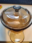 Vintage Vision Corning V-240-B Glass Pan w Handle & Lid V-240-B Round Dish #1