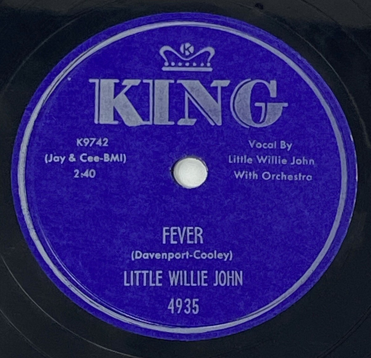 LITTLE WILLIE JOHN “Fever / Letter From My Darling” 10” 78