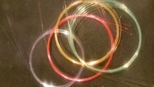 3 FEET TOTAL BullsEye FIBER OPTICS  Extreme Fiber .019"/.5mm  Color Choice