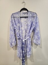 Fredericks Of Hollywood Lt. Blue Chiffon Robe / Size S