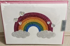 RARE Papyrus Judith Lieber Jeweled Rainbow Happy Valentine’s Love  Day Card  New